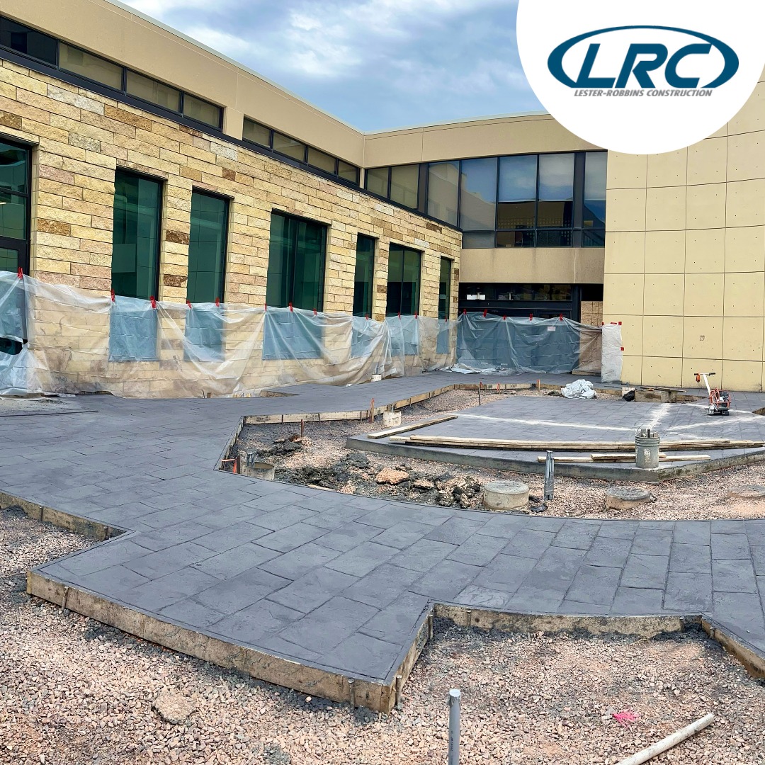 Stamped Concrete at the Monument Health Hospital